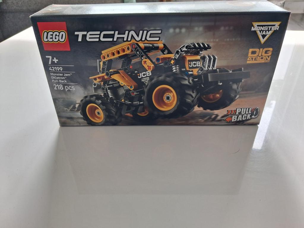 LEGO Technic 42199 Monster Jam DiGatron JCB – Compleet +Doos, Ophalen of Verzenden, Zo goed als nieuw
