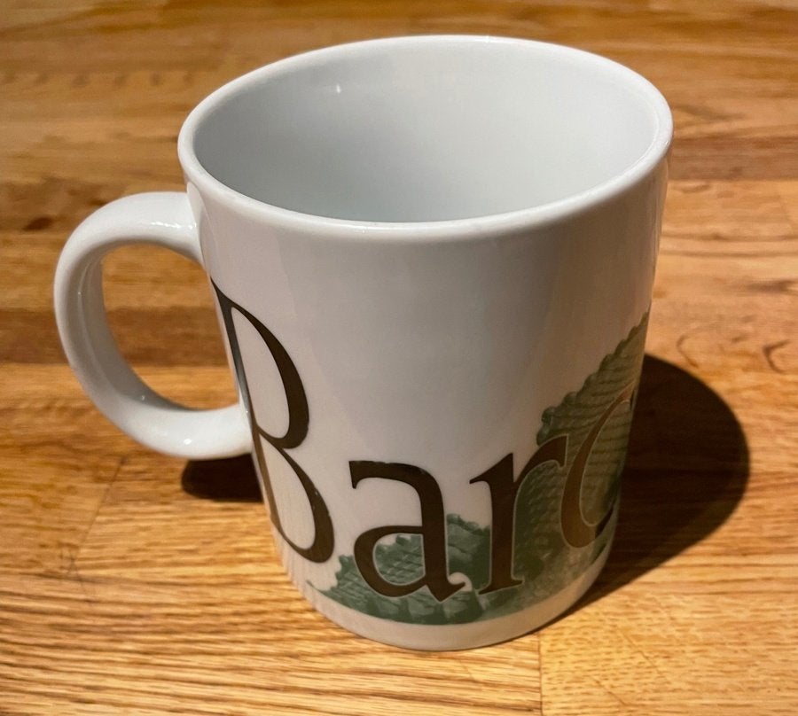 Starbucks Groot Koffie Mok 'Barcelona', Gebruikt, Ophalen of Verzenden, Overige stijlen, Starbucks