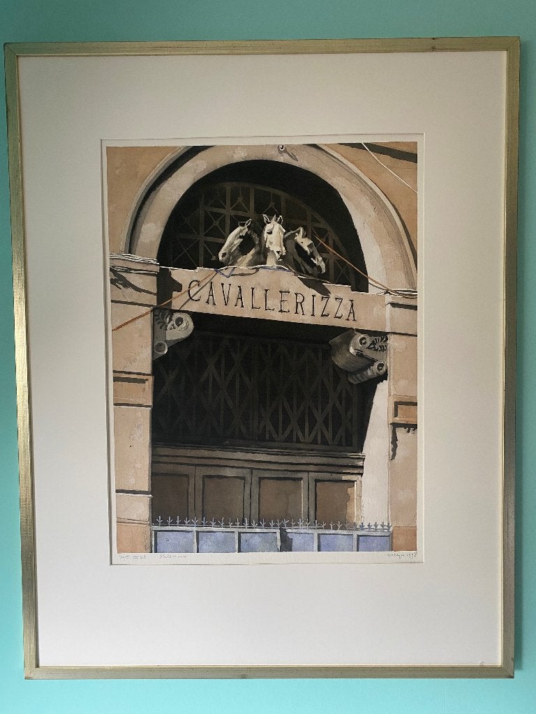 Max kreijn aquuarel Palermo, Antiek en Kunst, Kunst | Schilderijen | Modern, Ophalen of Verzenden, Aquarel, Overig onderwerp