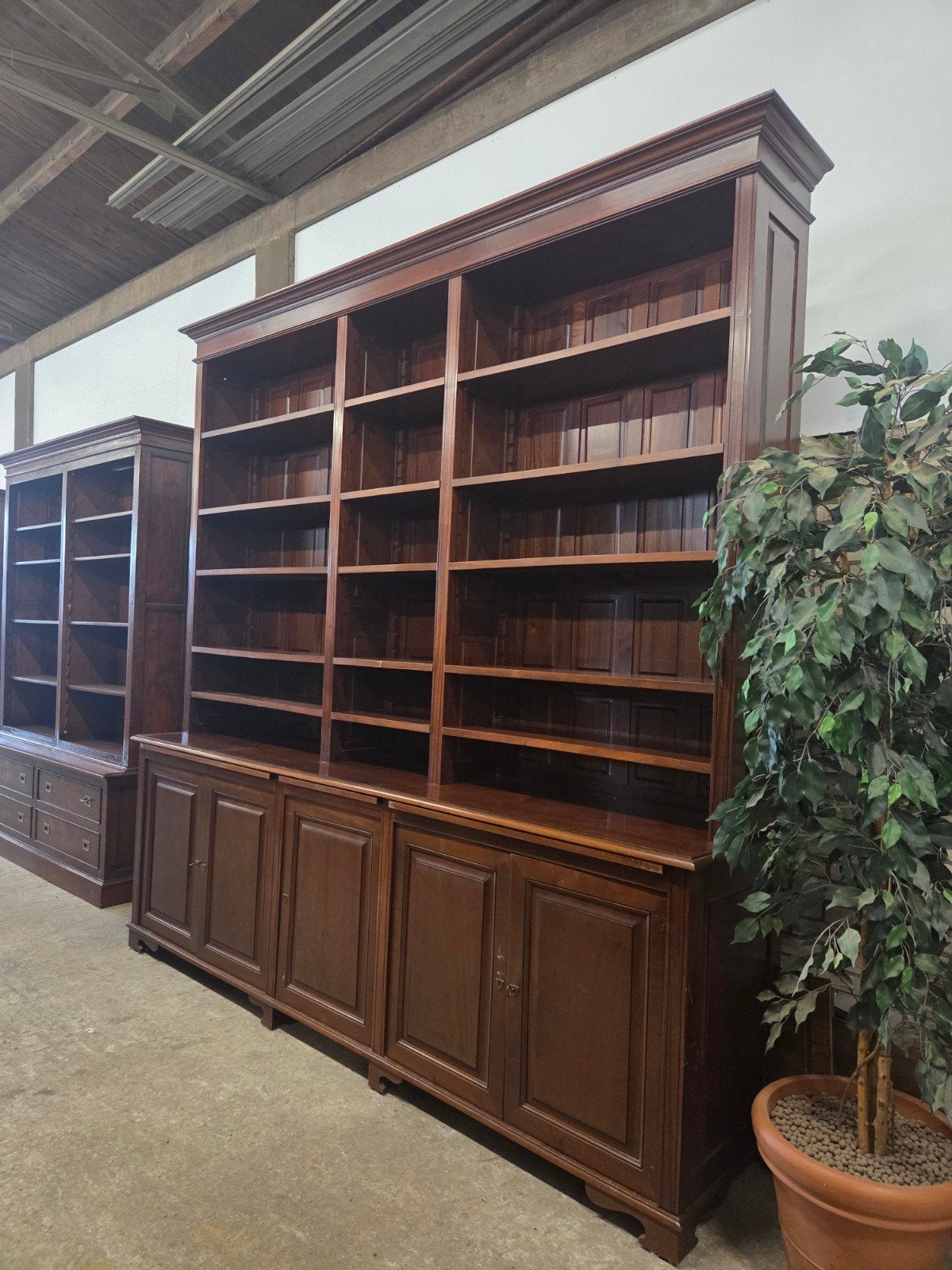 prachtige luxe XL boekenkast ~ wandkast ~ bibliotheekkast, Ophalen, Met deur(en), 200 cm of meer, 200 cm of meer