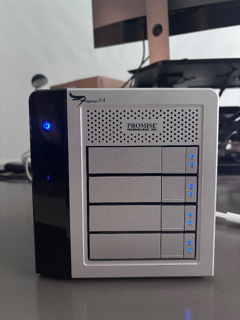 Promise Pegasus R4 RAID Systeem, Computers en Software, Harde schijven, Thunderbolt, Gebruikt, Promise Technology, HDD