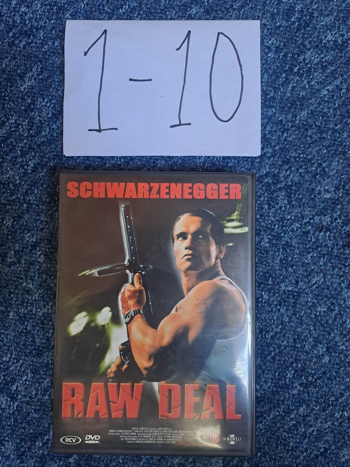 Raw Deal - Schwarzenegger DVD, Vanaf 16 jaar, Nederlands, Actie, Ophalen of Verzenden