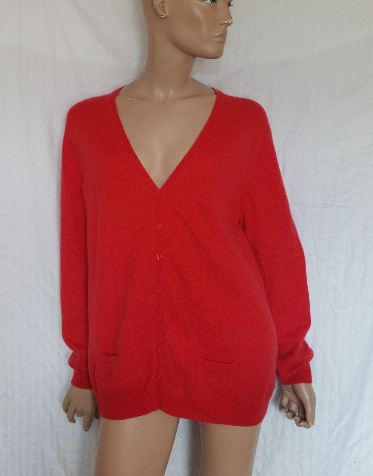 DCC CASHMERE Vest,  Maat 44, Kleding | Dames, Truien en Vesten, Ophalen of Verzenden, Zo goed als nieuw, Maat 42/44 (L), Rood