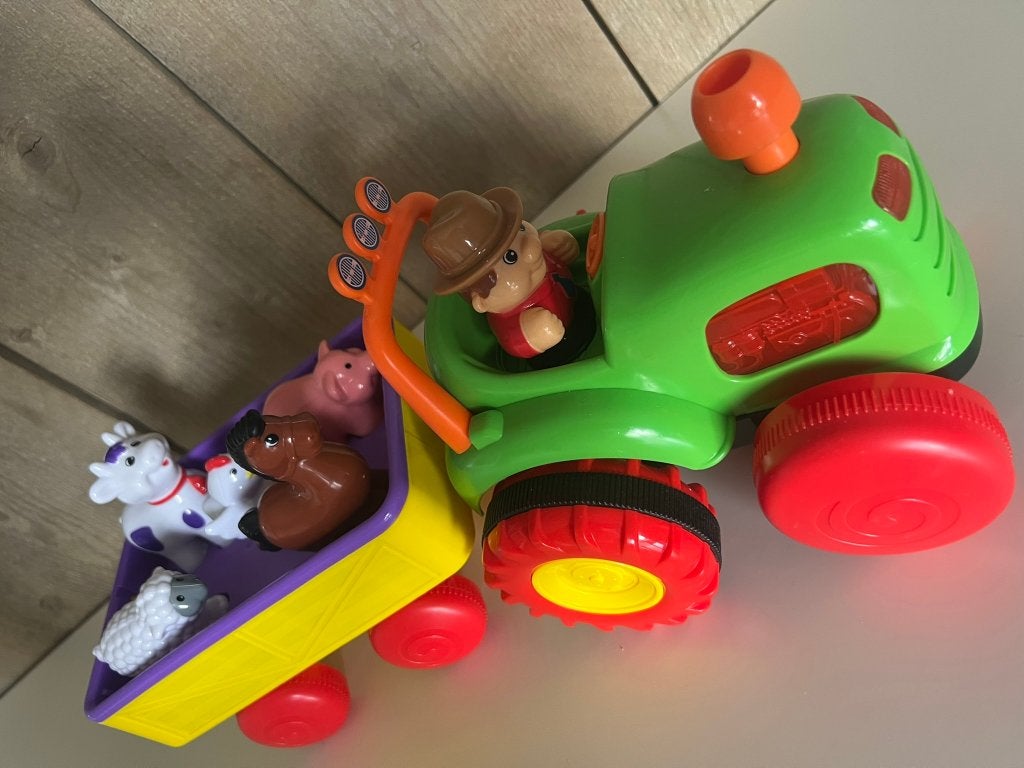 Zelfrijdende tractor met dieren en geluid, Ophalen, Zo goed als nieuw