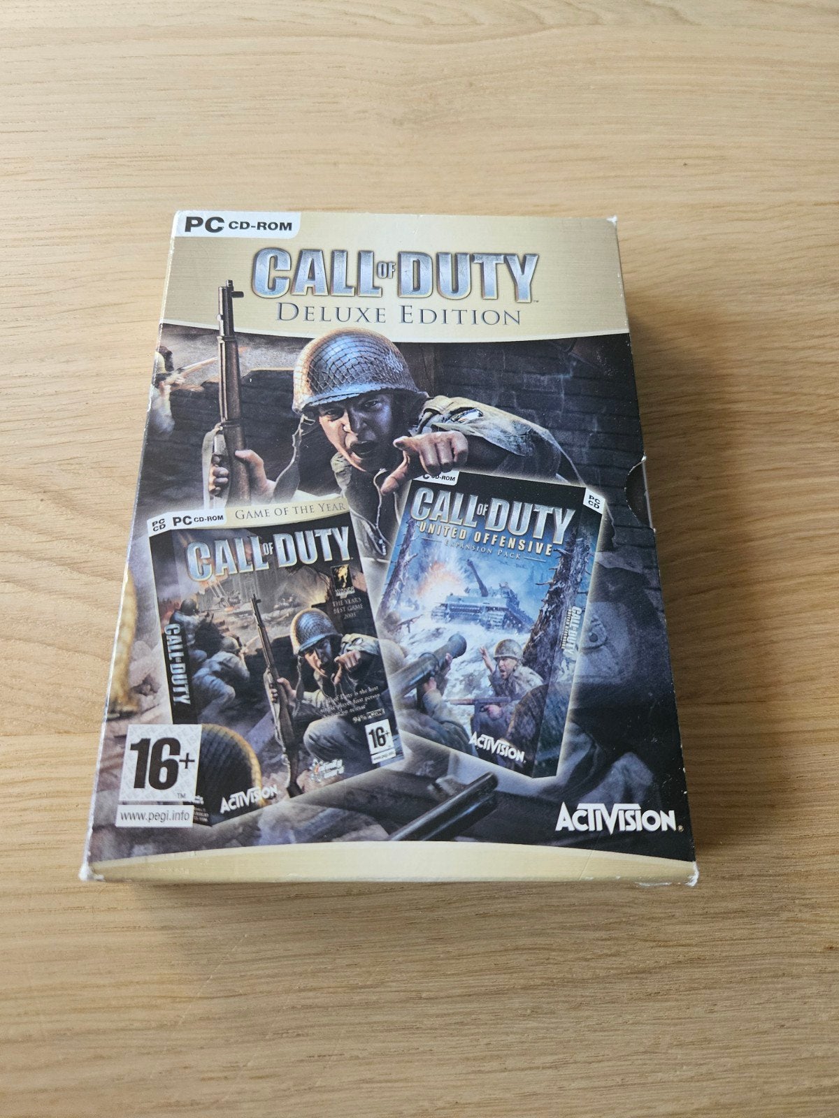 Call of Duty Deluxe Edition PC-CD-ROM, Spelcomputers en Games, Games | Pc, Online, Gebruikt, Shooter, Ophalen of Verzenden