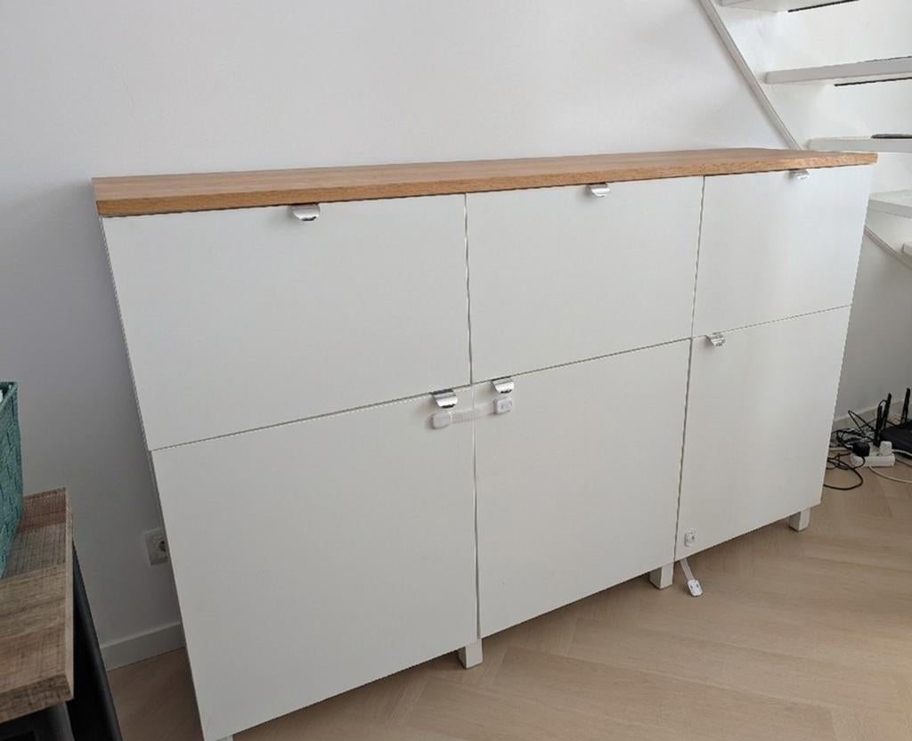 IKEA Besta kast met deuren lades en planken, Ophalen, 150 tot 200 cm, Modern, 25 tot 50 cm