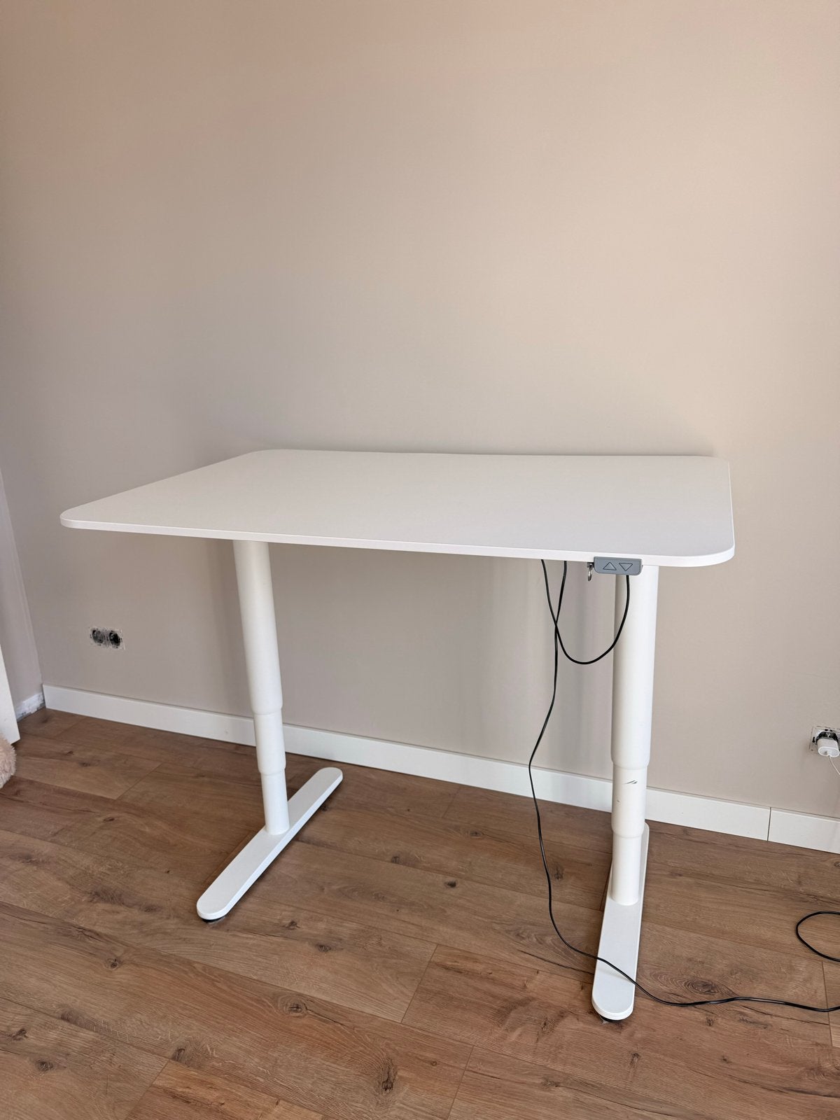 IKEA Bekant bureau 120x80 wit - Elektrisch verstelbaar, Huis en Inrichting, Bureaus, Ophalen, Zit-sta bureau, Elektrisch, Spaanplaat of MDF