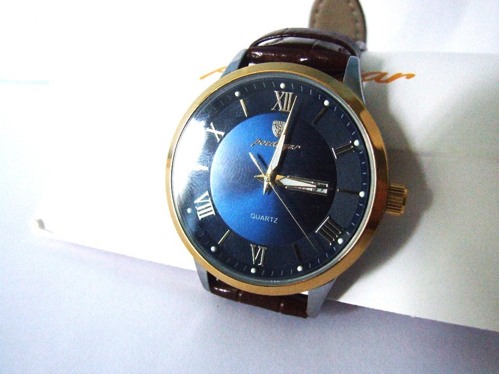 Heren,Pols,Horloge,Poedagar,Top,Merk,Sieraden, Overige merken, Leer, Staal, Verzenden