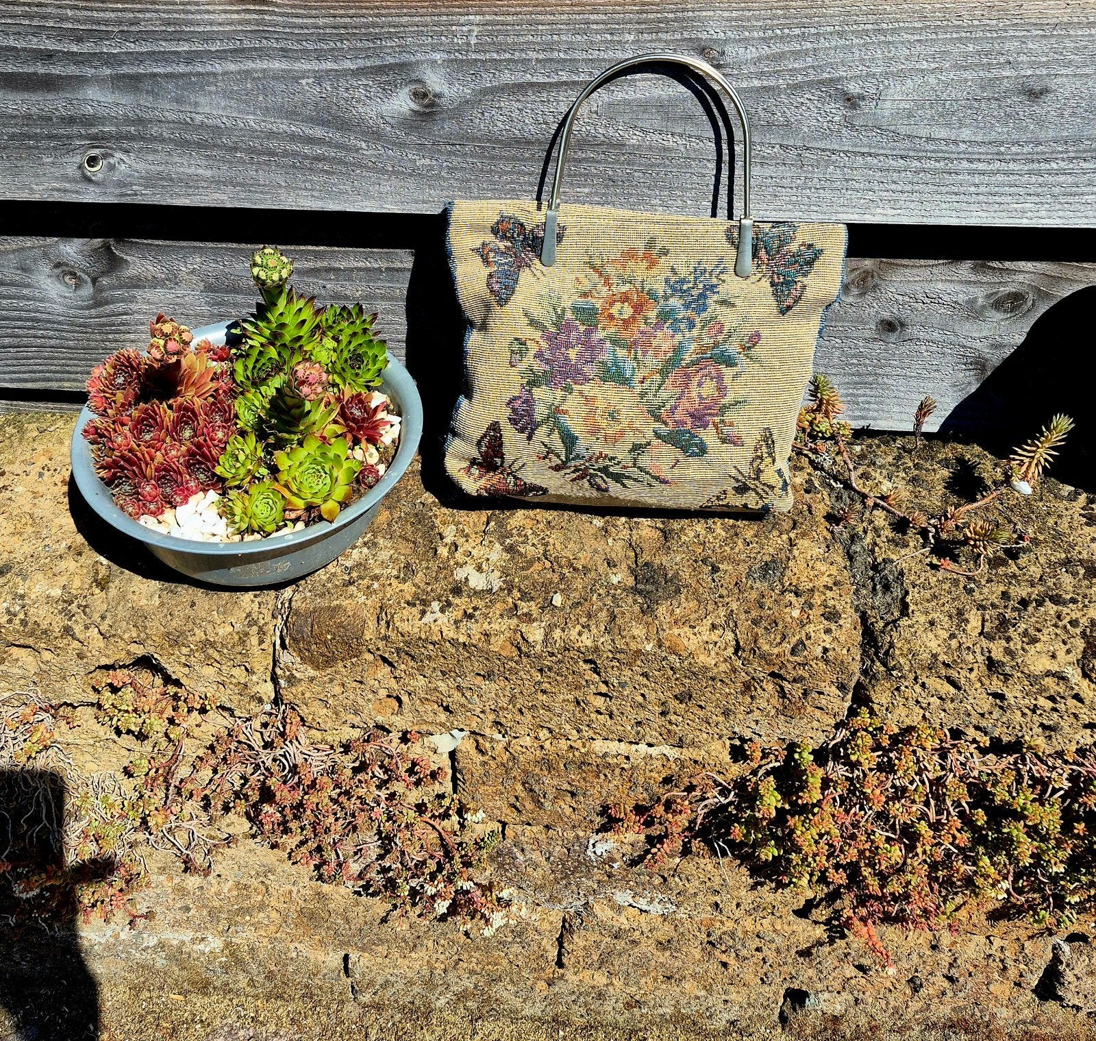 Oud vintage handtasje, perfecte staat, 25x20 cm, Ophalen of Verzenden, Gebruikt, Handtas