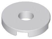 Lego tegels rond 2x2 lichtblauw grijs 4 stuks nieuw, Ophalen of Verzenden, Nieuw, Losse stenen, Lego