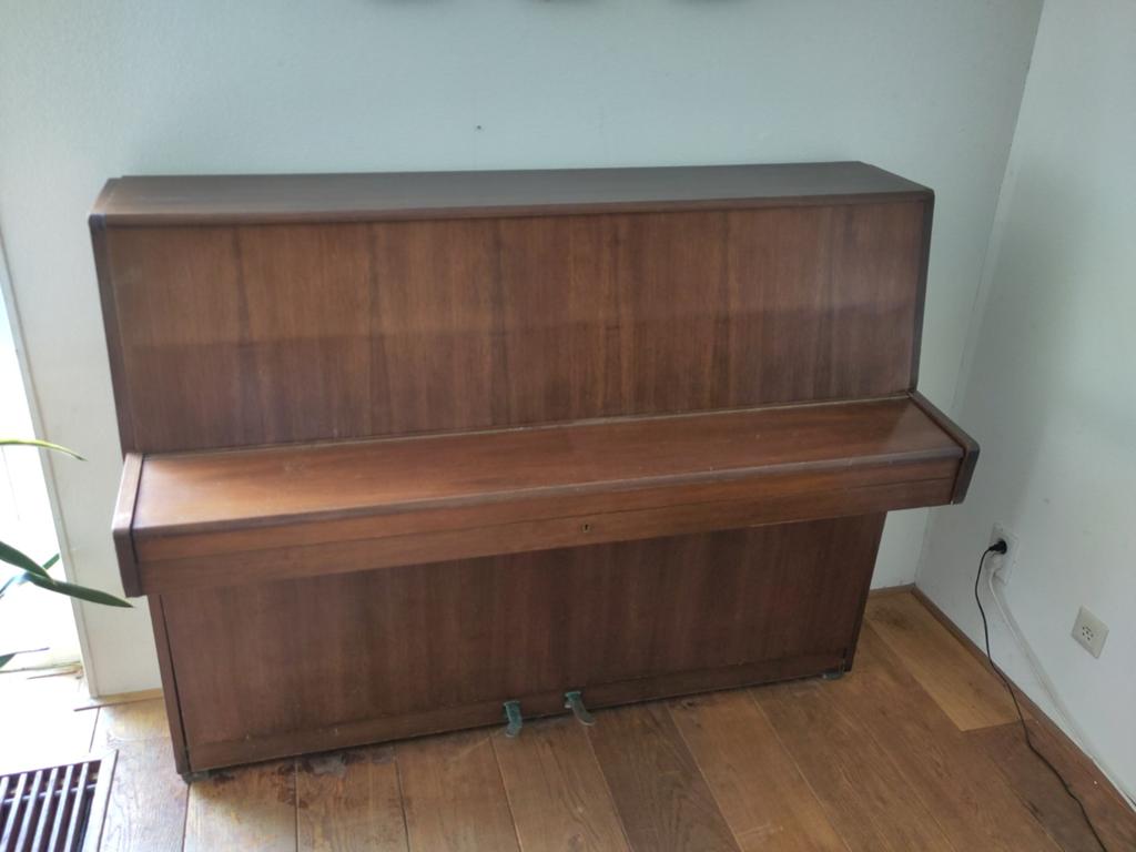 Piano, bruin fineer, merk Rönisch, Ophalen, Gebruikt, Bruin, Piano
