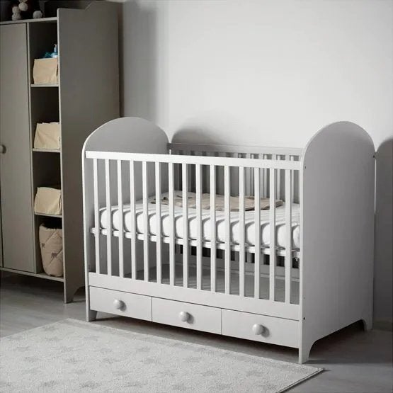 Gratis ikea ledikant met 3 lades, Huis en Inrichting, Ophalen, 190 cm of minder, Grijs, Hout