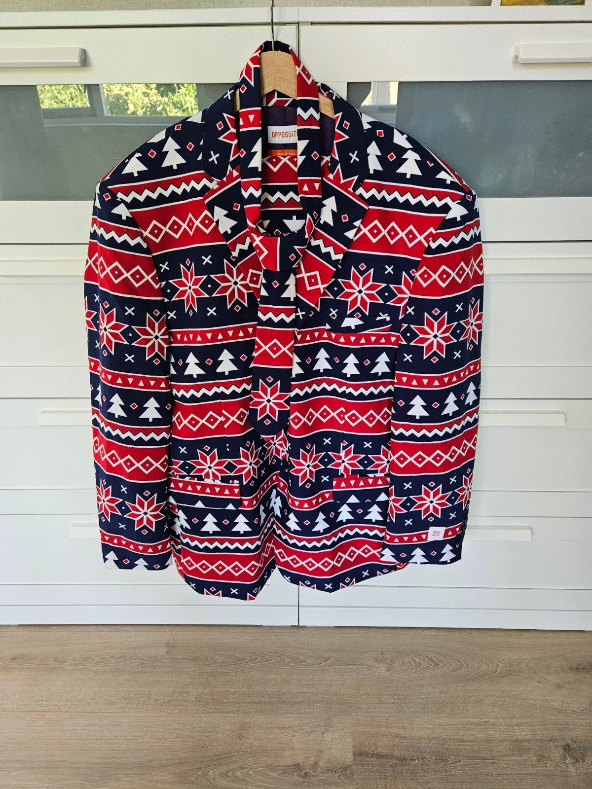 OppoSuits kerstpak grote maat 62 / 3XL Nordic Noel, Opposuits, Kerstmis of Sinterklaas, Overige maten, Ophalen of Verzenden