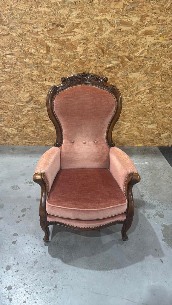 Antieke Stoel Uit 1800 In Louis XV Stijl, Ophalen