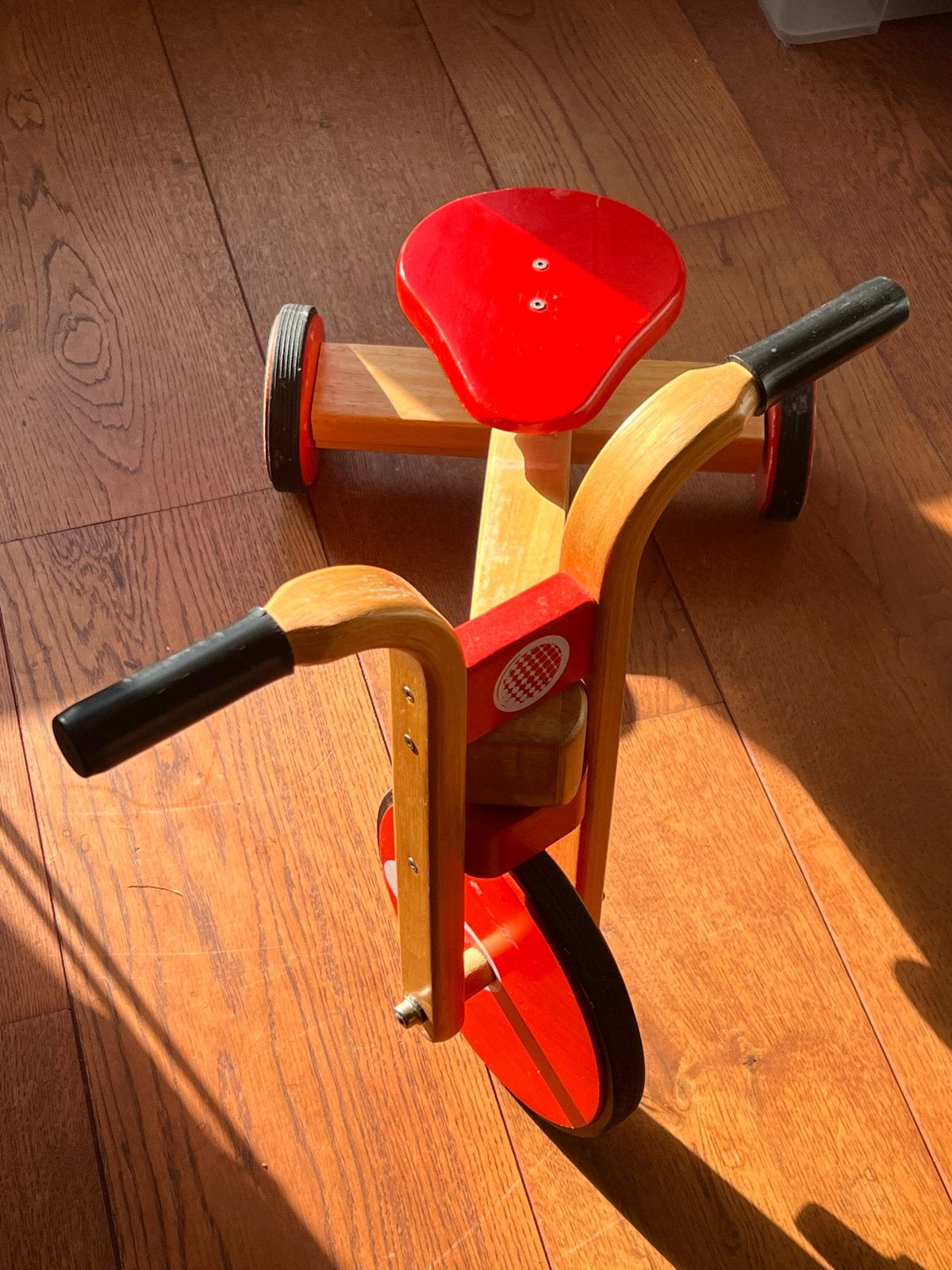 Houten loopfiets/driewieler voor kinderen, Ophalen of Verzenden, Gebruikt, Loopfiets