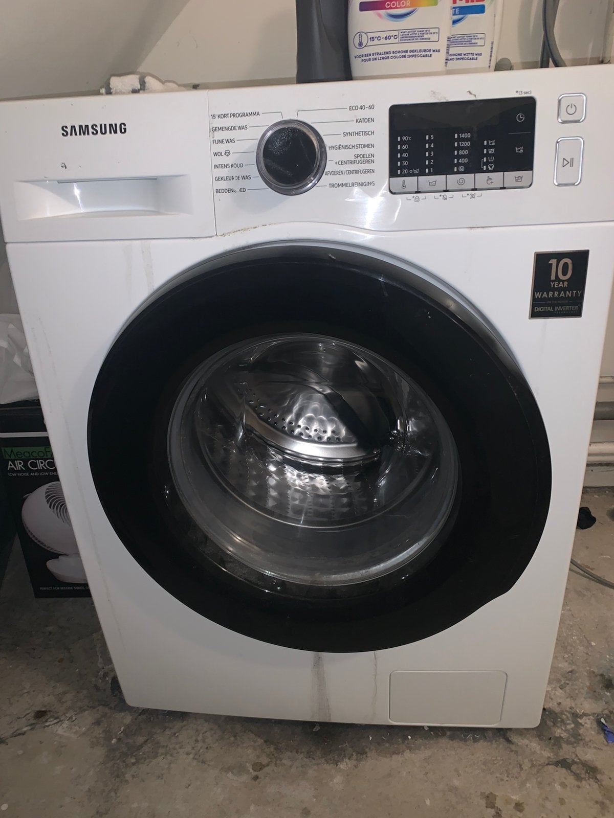 Wasmachine, Witgoed en Apparatuur, Wasmachines, Ophalen, 1200 tot 1600 toeren, 8 tot 10 kg, Zo goed als nieuw