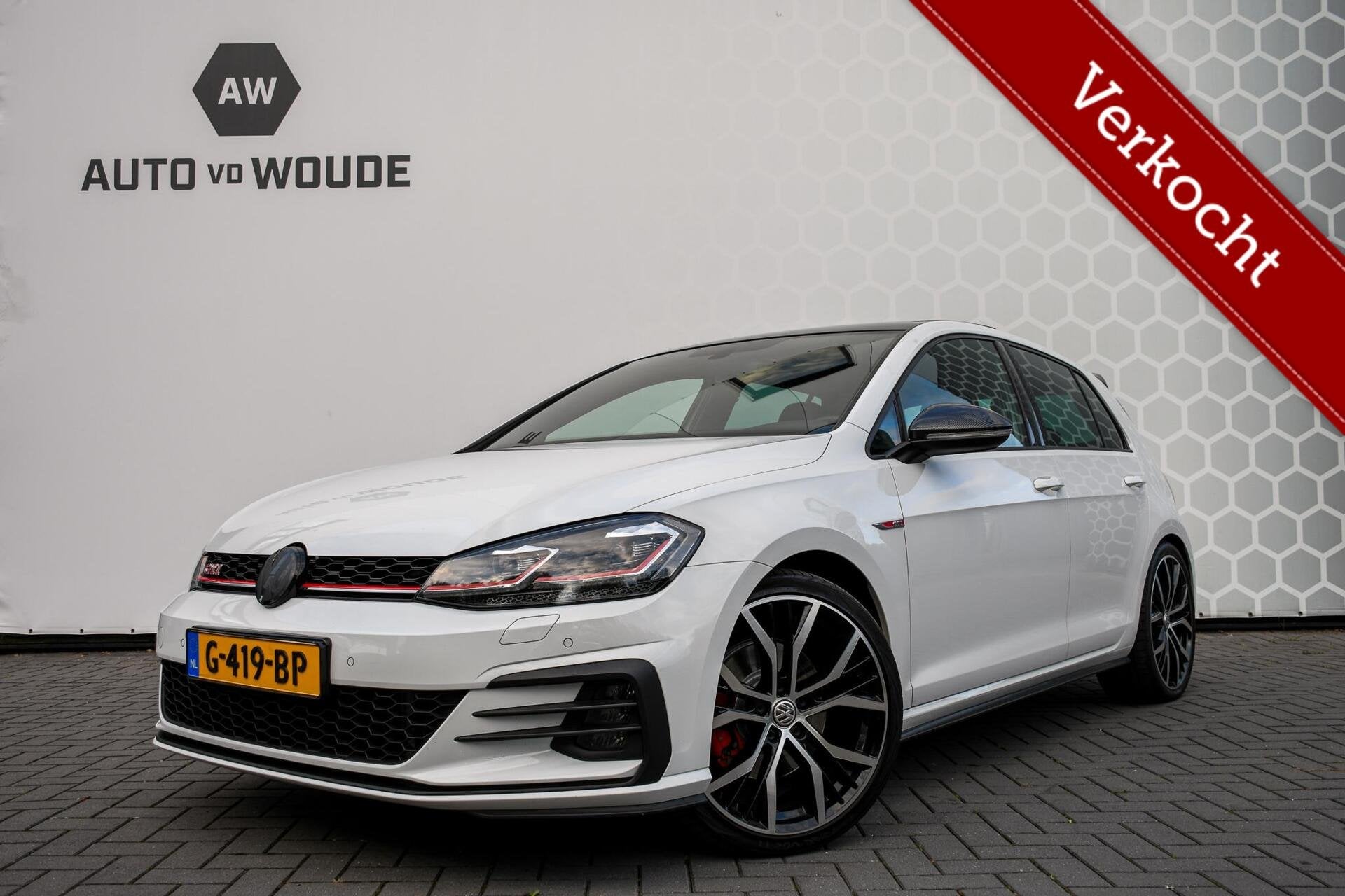 Volkswagen Golf 2.0 TSI GTI Performance Panoramadak DSG Leer, Auto's, Gebruikt, 4 cilinders, Wit, Leder