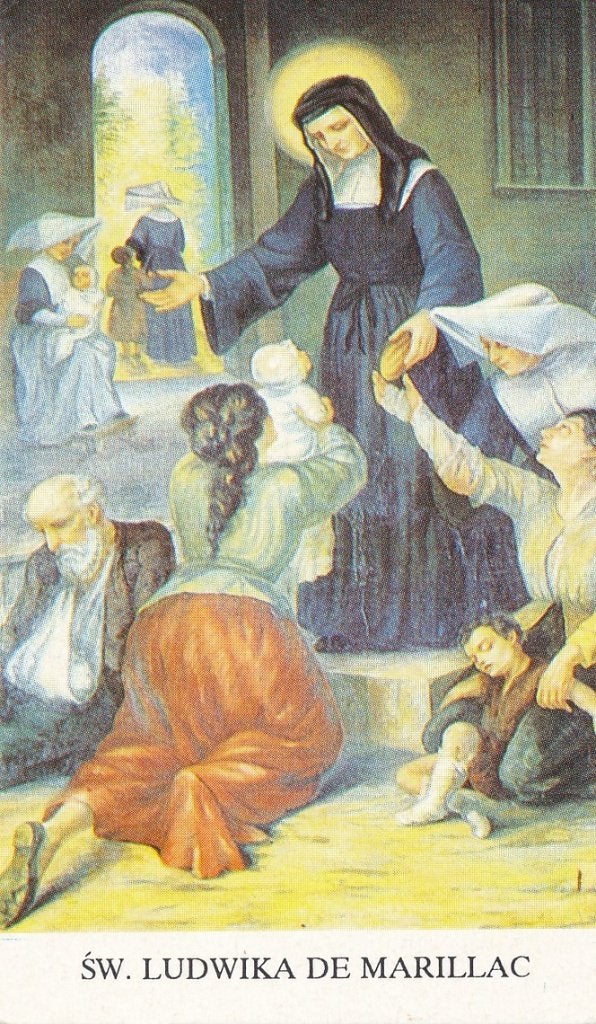 weinig voorkomend devotieprentje van H. Ludwika De Marillac, Ophalen of Verzenden, Zo goed als nieuw, Kaart of Prent, Christendom | Katholiek