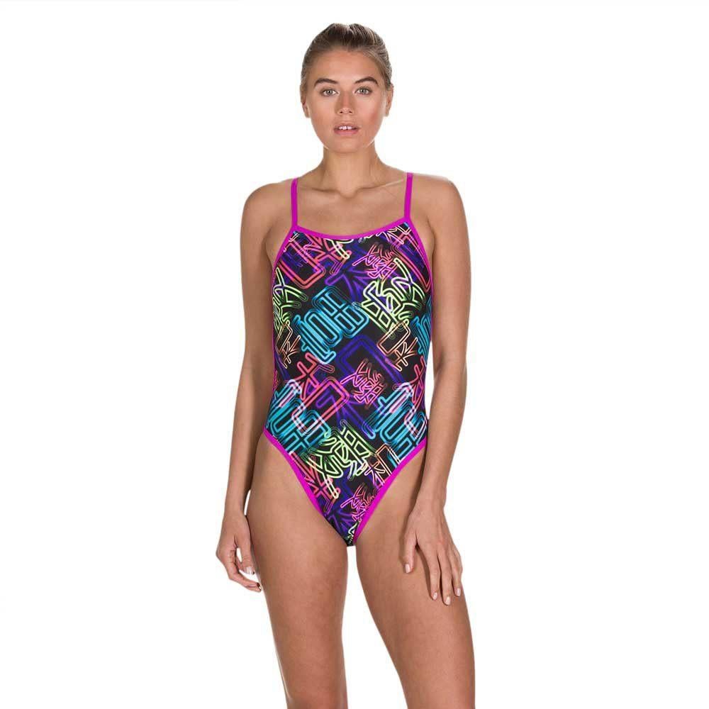 Nieuw Speedo W Kanji Neon Cross Tieback Badpak, Zwart, Info@allsport-group.com, All Sport NV, Nieuw