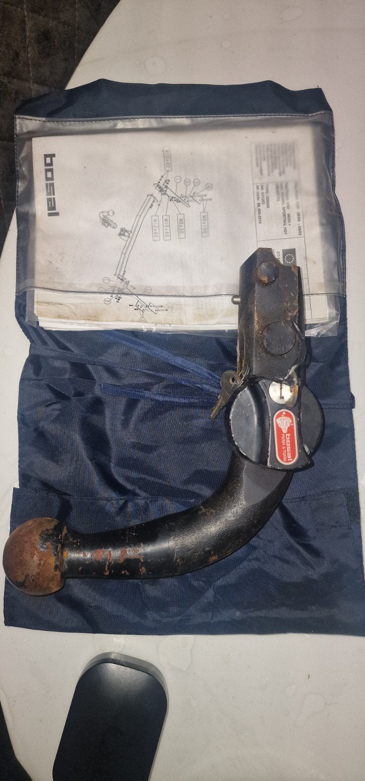 Afneembare trekhaak Bosal in goede staat met sleutels, Ophalen of Verzenden