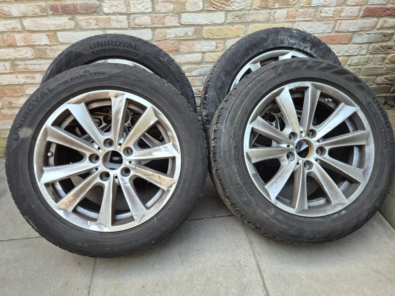 BMW VELGEN MET ZOMERBANDEN, Ophalen, Gebruikt, Banden en Velgen, 17 inch
