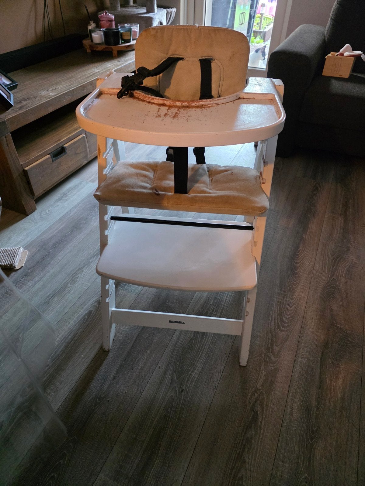 Kidsmill Meegroeistoel met eetblad en kussens, Kinderen en Baby's, Ophalen, Gebruikt, Meegroeistoel, Afneembaar eetblad