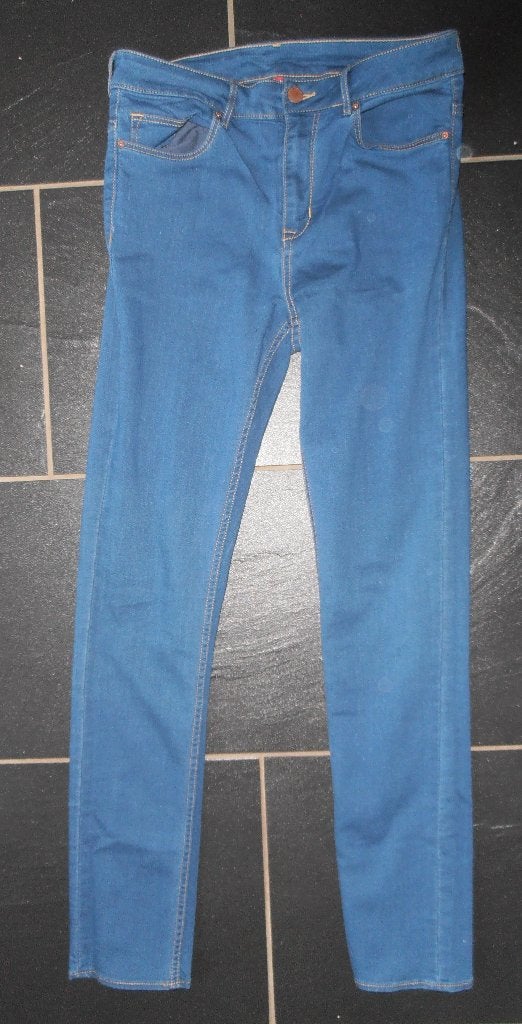 spijkerbroek maat 40, Maat 38/40 (M), H&M, Blauw, Nieuw