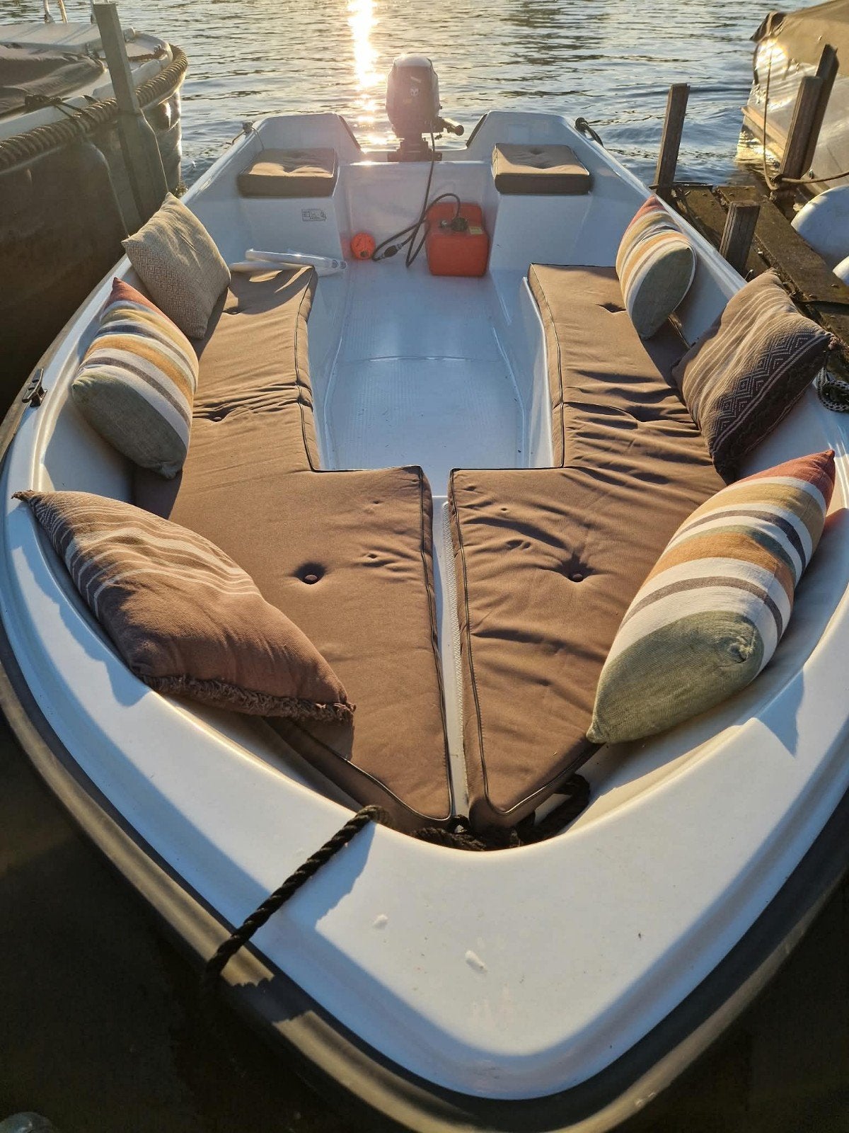 Seafinder 420 met Tohatsu 6pk, afdekzeil en trailer, Ophalen, Overige merken, Gebruikt, Buitenboordmotor