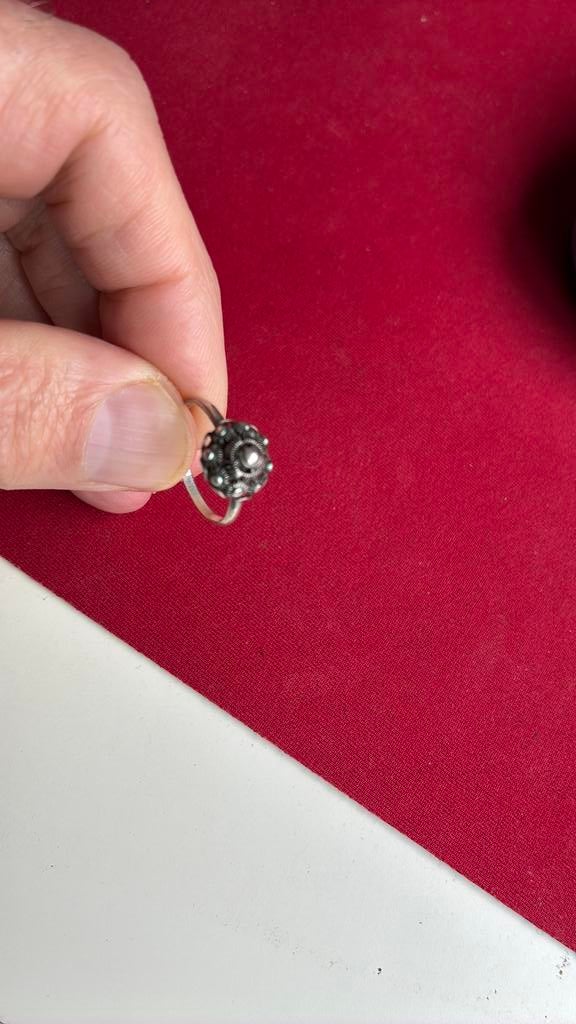 Zilver ring zeeuwse knoopjes 17 mm, Sieraden, Tassen en Uiterlijk, Ringen, Gebruikt, Ophalen of Verzenden, 17 tot 18, Dame
