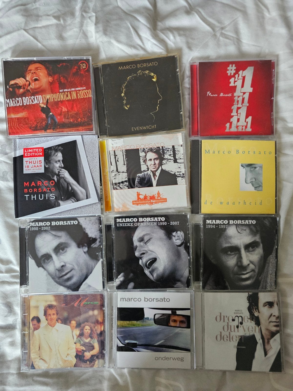 Grote collectie Marco Borsato CD's - 15 albums, Ophalen, Gebruikt