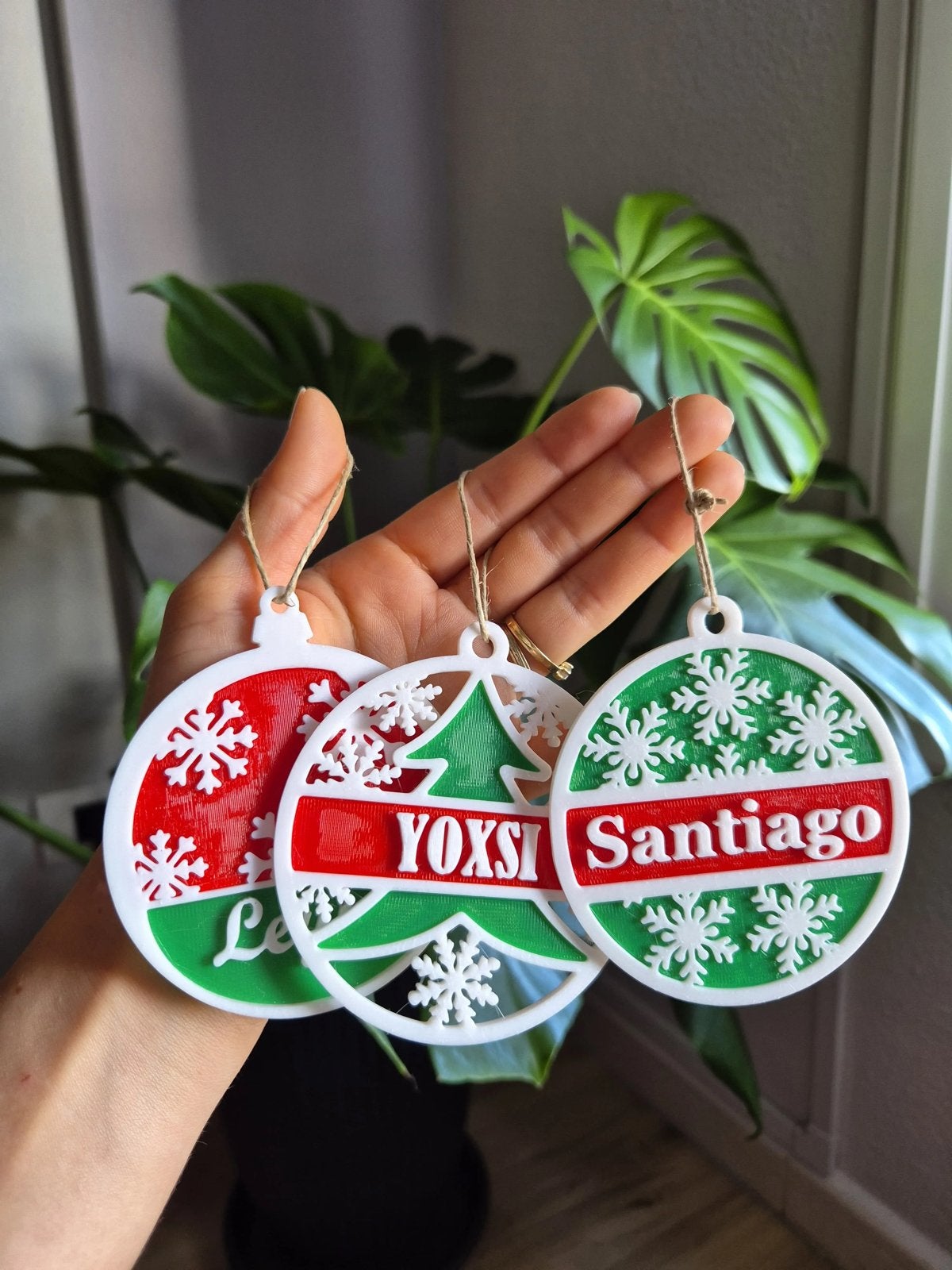 Kerst bal decoratie met eigen naam, Diversen, Ophalen of Verzenden