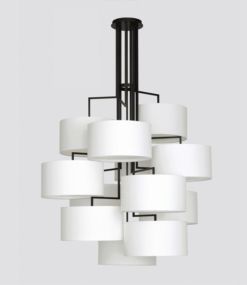 Zeitraum Noon 12  2x Design Lamp - Elegante Hanglamp, 200 cm of meer, Nieuw, Metaal, Modern, Design, Eigentijds