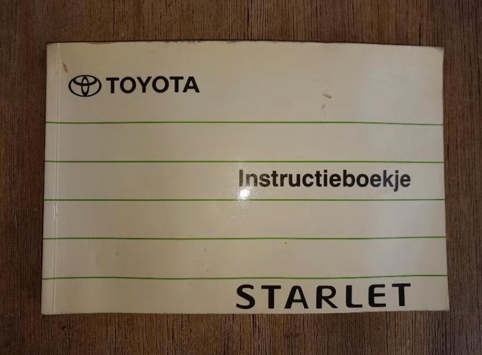 INSTRUCTIEBOEKJE - TOYOTA STARLET P8 - Nederlands Talig, Verzenden
