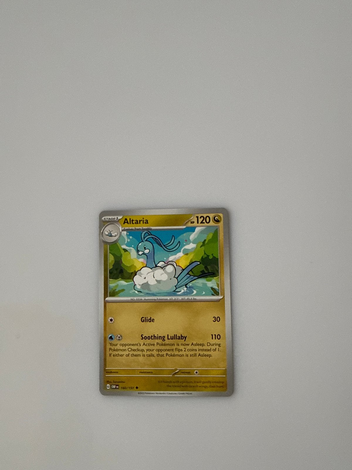 Pokémon Kaart Altaria 120 HP - Zeldzaam, Hobby en Vrije tijd, Verzamelkaartspellen | Pokémon, Ophalen of Verzenden, Zo goed als nieuw