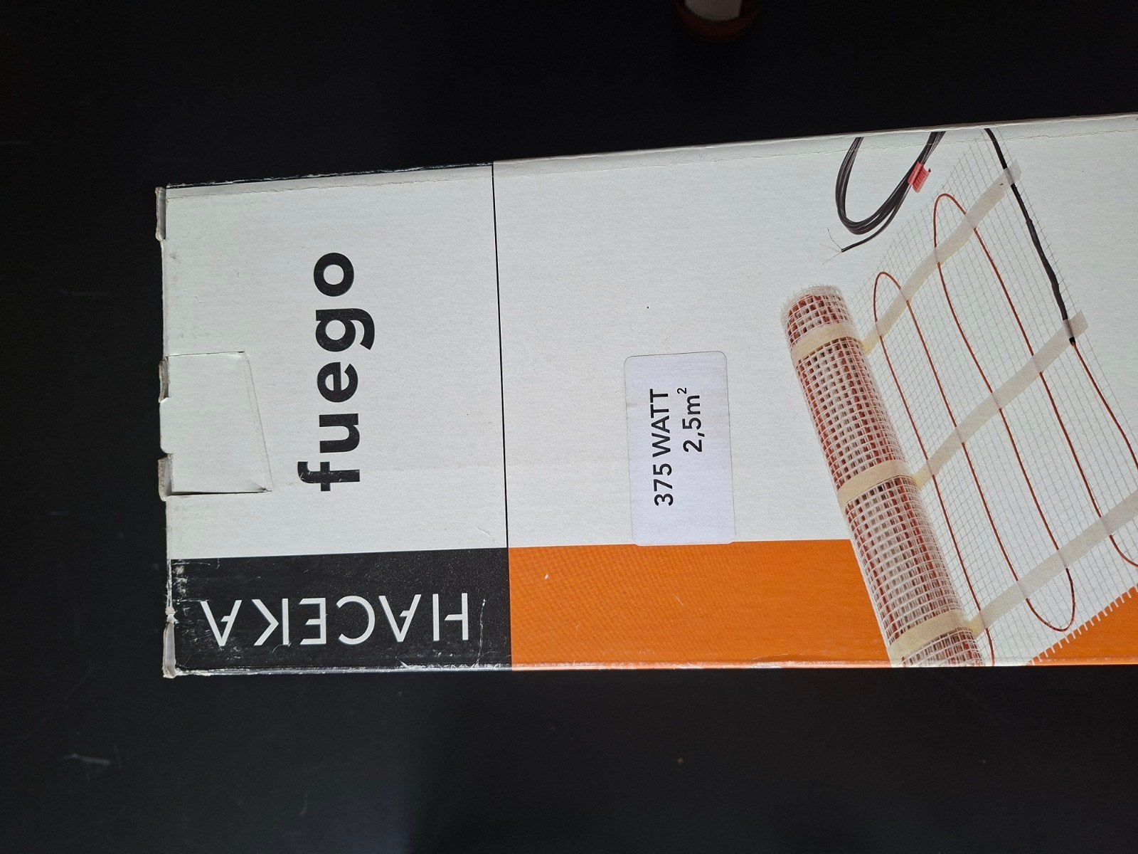 De Haceka Fuego vloerverwarming 2,5M² 375W, Minder dan 30 cm, Overige typen, Nieuw, Minder dan 60 cm