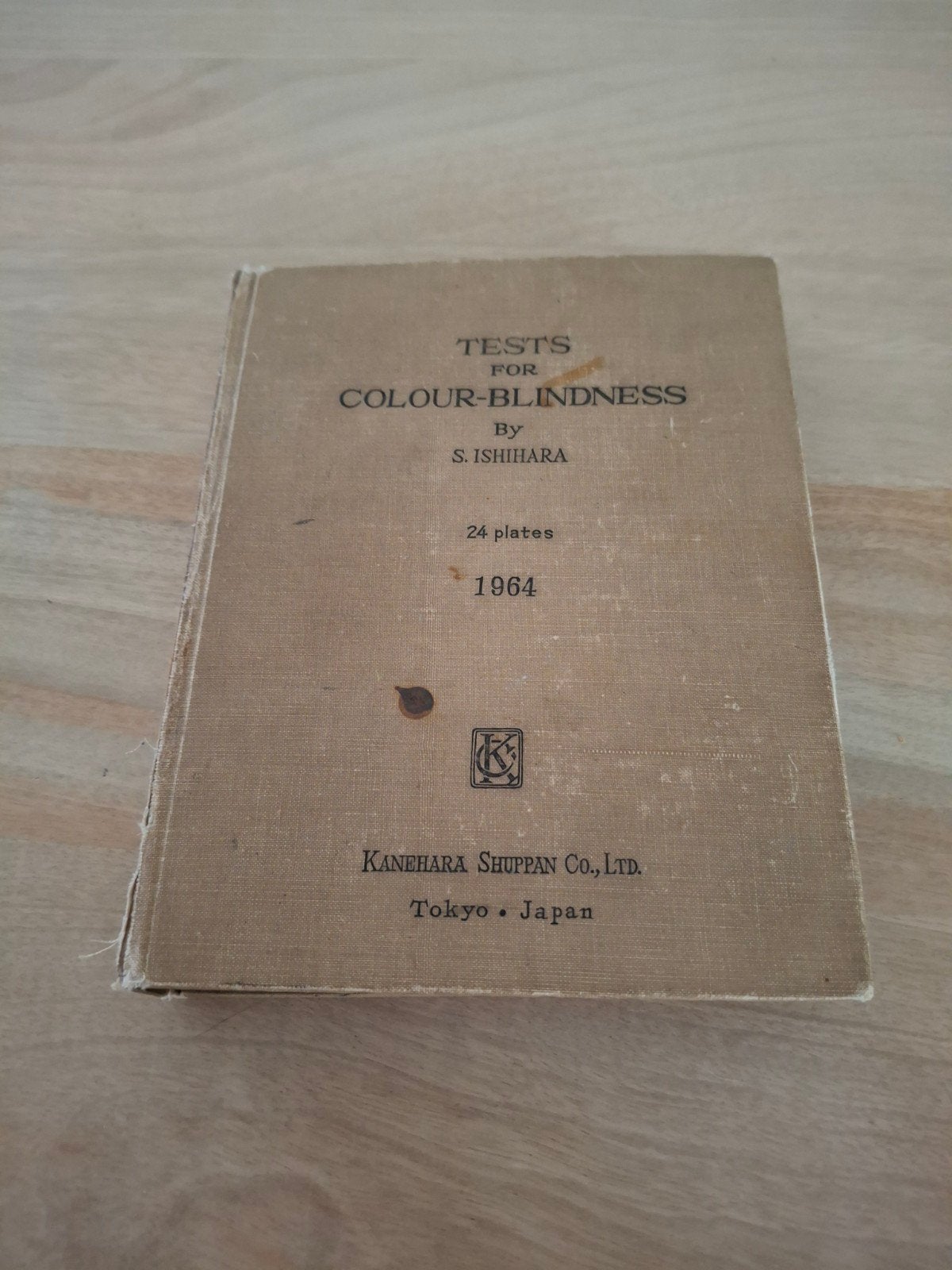 Zeldzaam boek: Tests- kleurenblindheid -S. Ishihara (1964, Ophalen of Verzenden, Gelezen, S. Ishihara