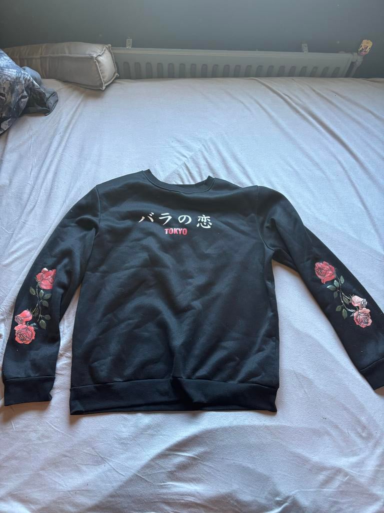 Tokyo trui met rozen - Maat XL, Ophalen of Verzenden, Gedragen, Maat 46/48 (XL) of groter, Zwart