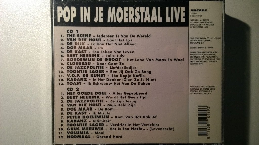 Pop In Je Moerstaal Live, Ophalen of Verzenden, Zo goed als nieuw, Nederlandstalig