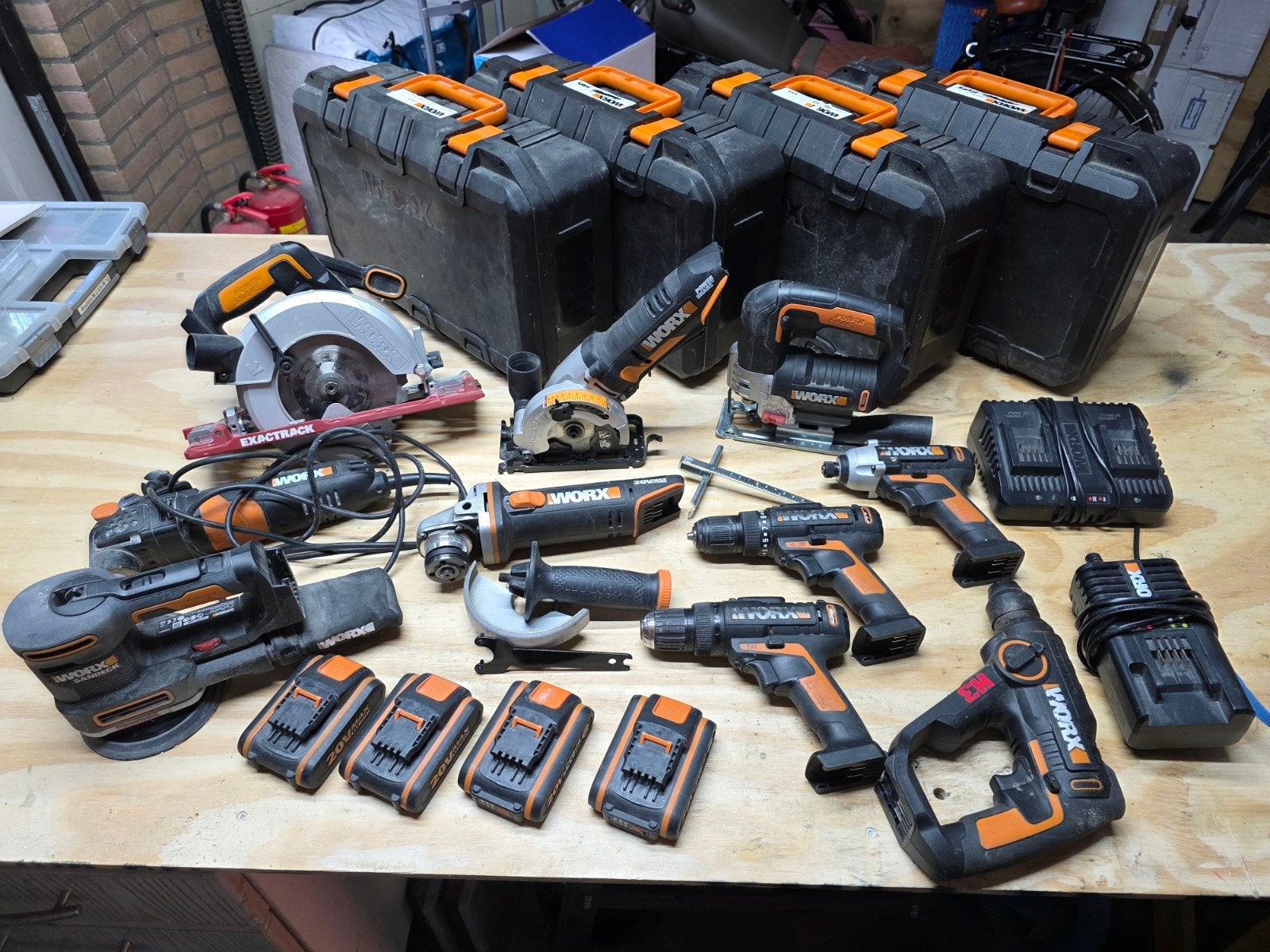 Worx Gereedschap Set - Boormachines, Zagen, Schuurmachine, Doe-het-zelf en Verbouw, Gereedschap | Boormachines, Variabele snelheid