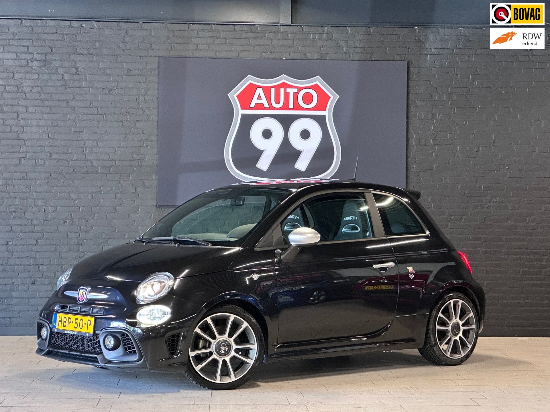Abarth 595 1.4 T-Jet Abarth Turismo LEDER / CLIMA / NAVI, Auto's, Abarth, Voorwielaandrijving, 15 km/l, Gebruikt, 4 cilinders