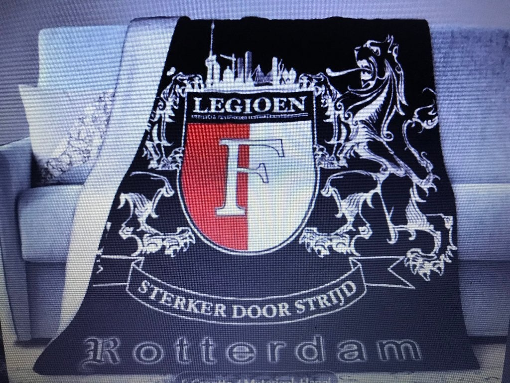Prachtige Fan-Sport FEYENOORD Fleecedeken, Verzenden, Zo goed als nieuw, Feyenoord, Poster, Plaatje of Sticker