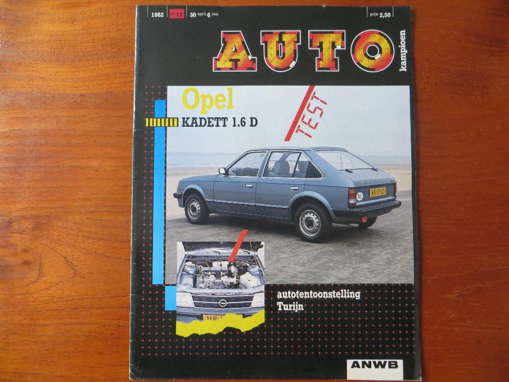 Autokampioen 17 1982 Opel Kadett 1.6D Bertone X1/9, Charmant, Ophalen of Verzenden, Nieuw, Opel