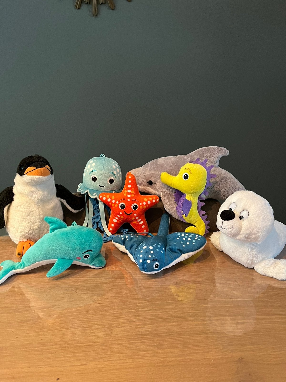 Leuke set zeedieren knuffels, Ophalen of Verzenden, Zo goed als nieuw, Overige typen