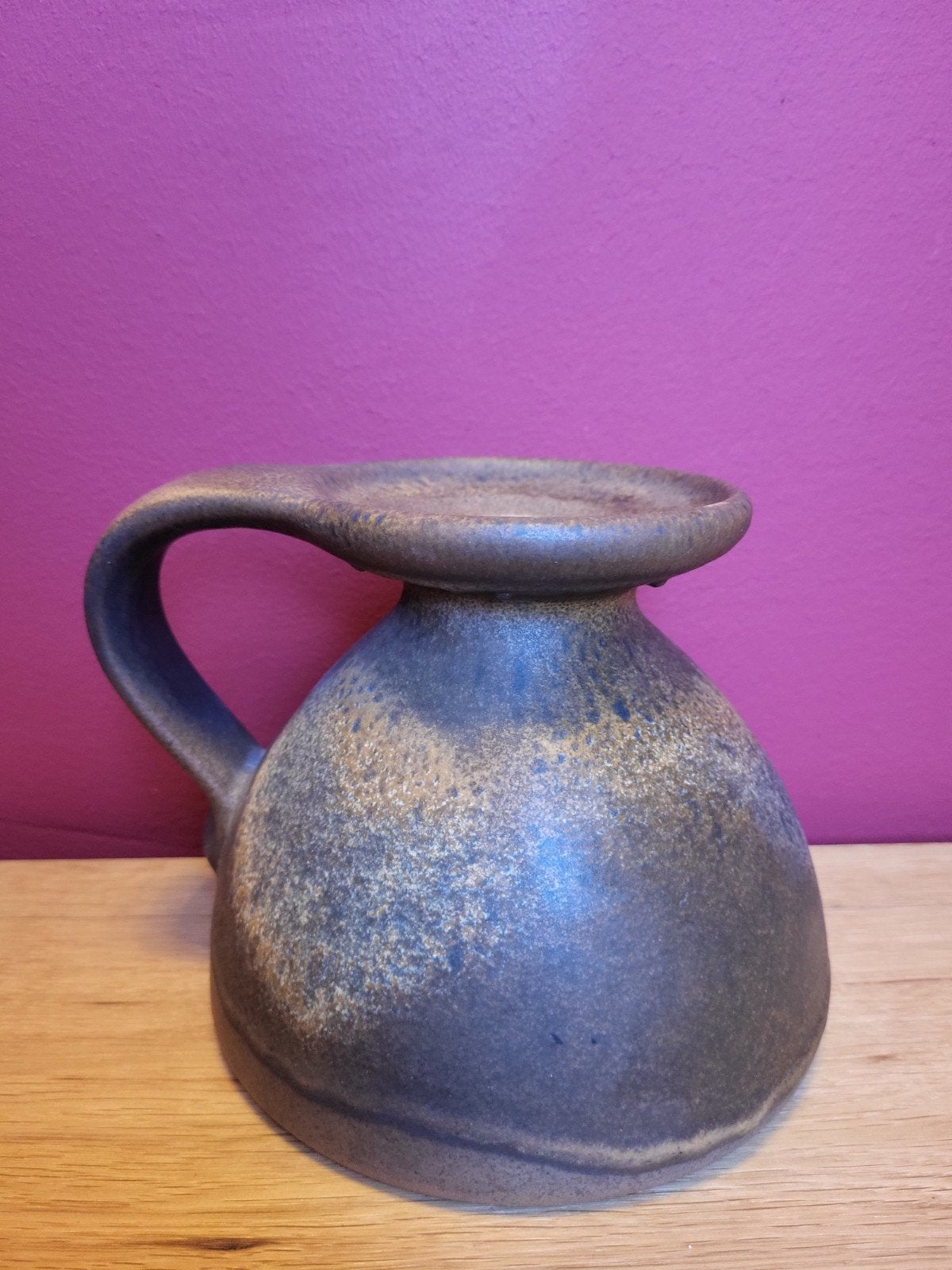 Carstens Atelier Keramiek Kan - Vintage Bruin Glazuur, Ophalen of Verzenden