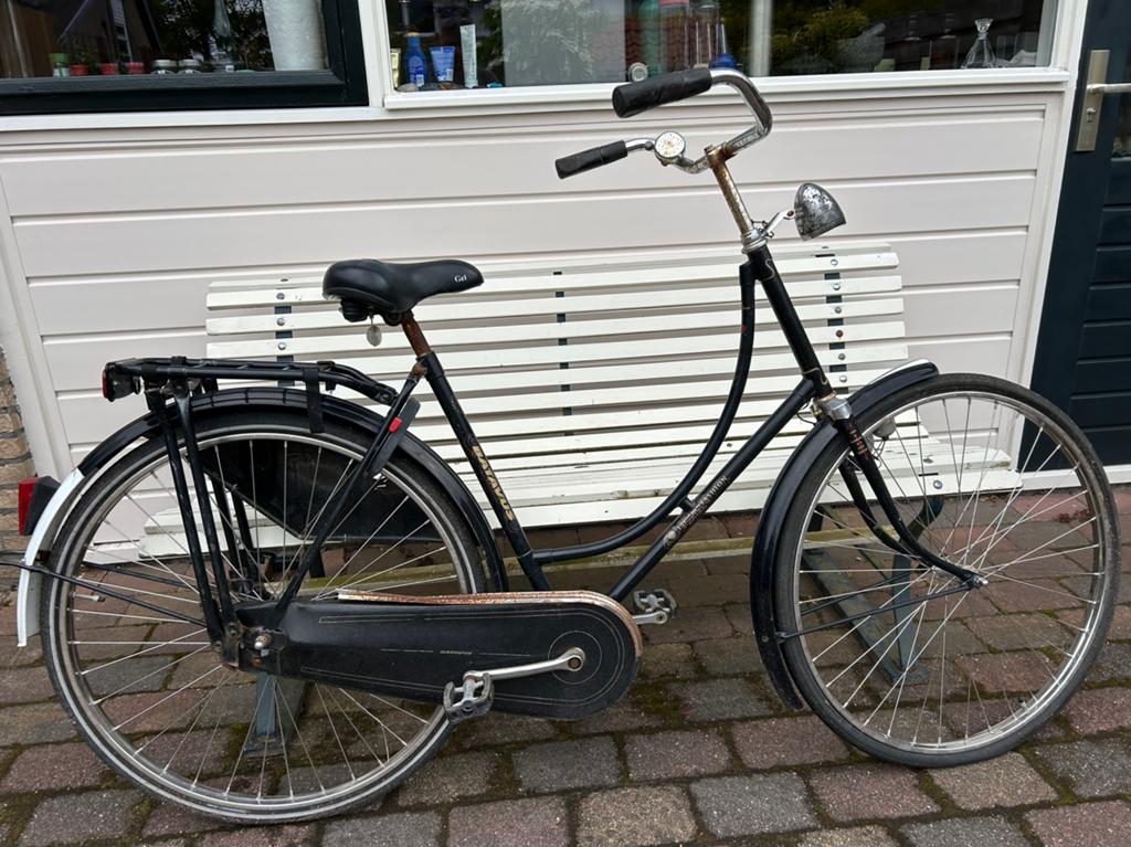 Batavus damesfiets,, Fietsen en Brommers, Fietsen | Dames | Omafietsen, Gebruikt, Terugtraprem, Ophalen