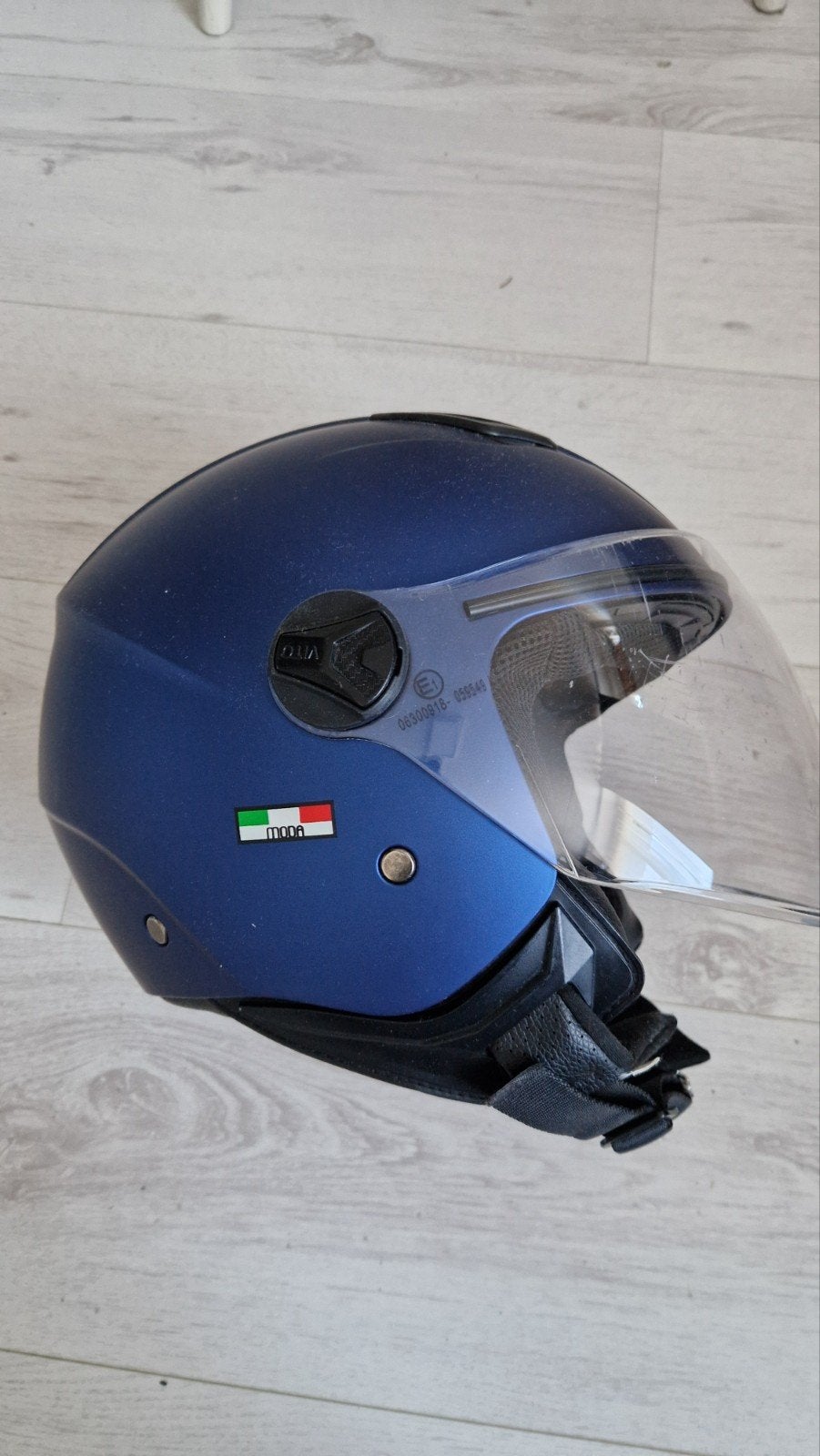 Vito Helmets Scooterhelm Blauw Maat S, Ophalen, Gebruikt, Small, Vito Helmets