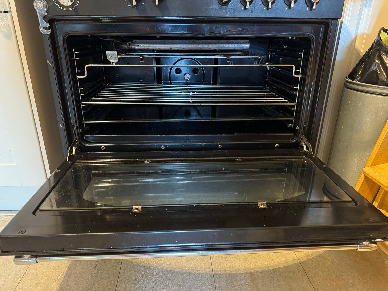 ETNA Fornuis met Gas Kookplaat en Oven - Zwart, Ophalen, Gebruikt, 60 cm of meer, Gas