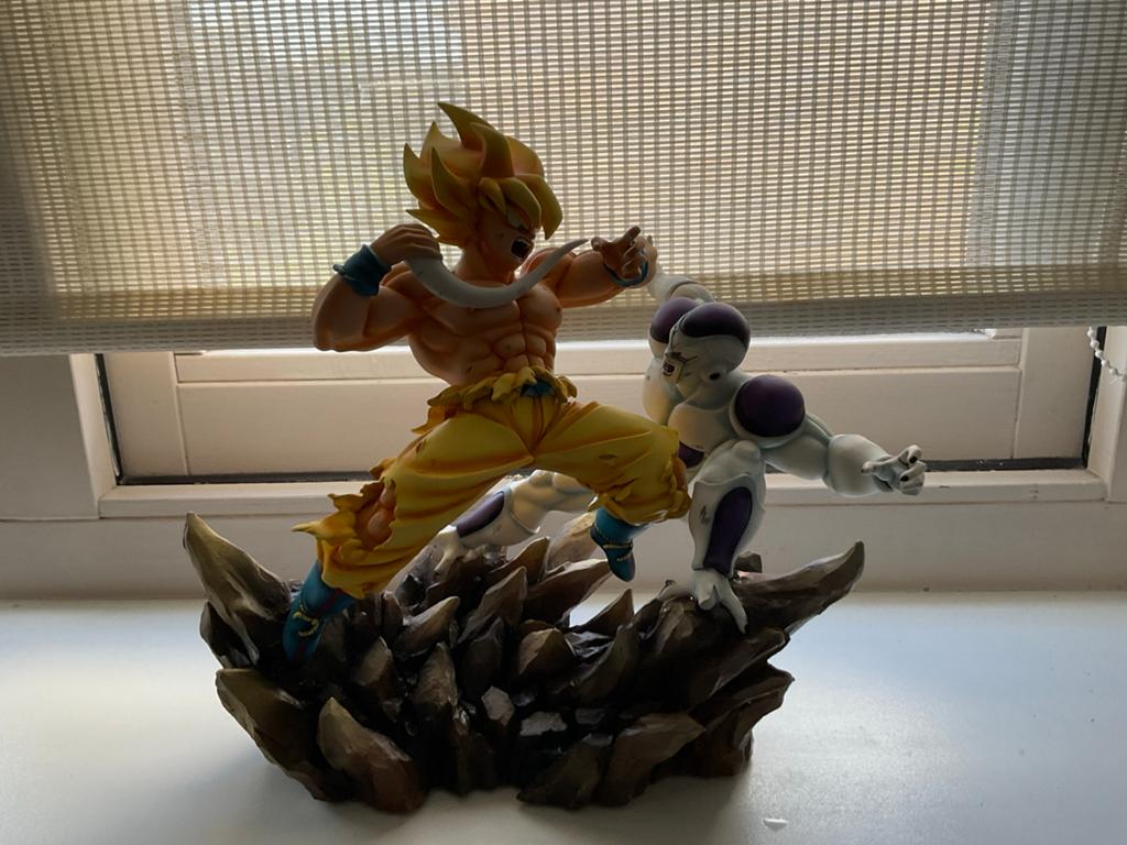 Dragon Ball Z Goku vs Frieza Beeldje - Epische Strijd, Ophalen of Verzenden, Zo goed als nieuw