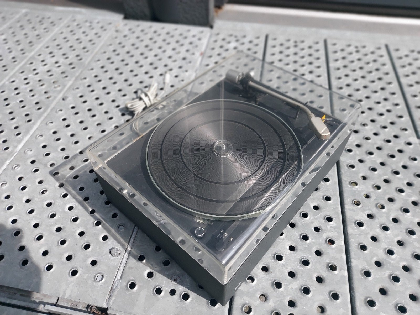 Braun PS500 Platenspeler met stofkap, Ophalen of Verzenden, Gebruikt, Platenspeler, Overige merken