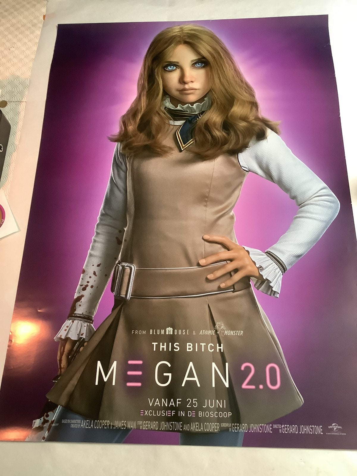 MEGAN  filmposter   70-100 cm, Ophalen of Verzenden, Zo goed als nieuw, A1 t/m A3, Film en Tv